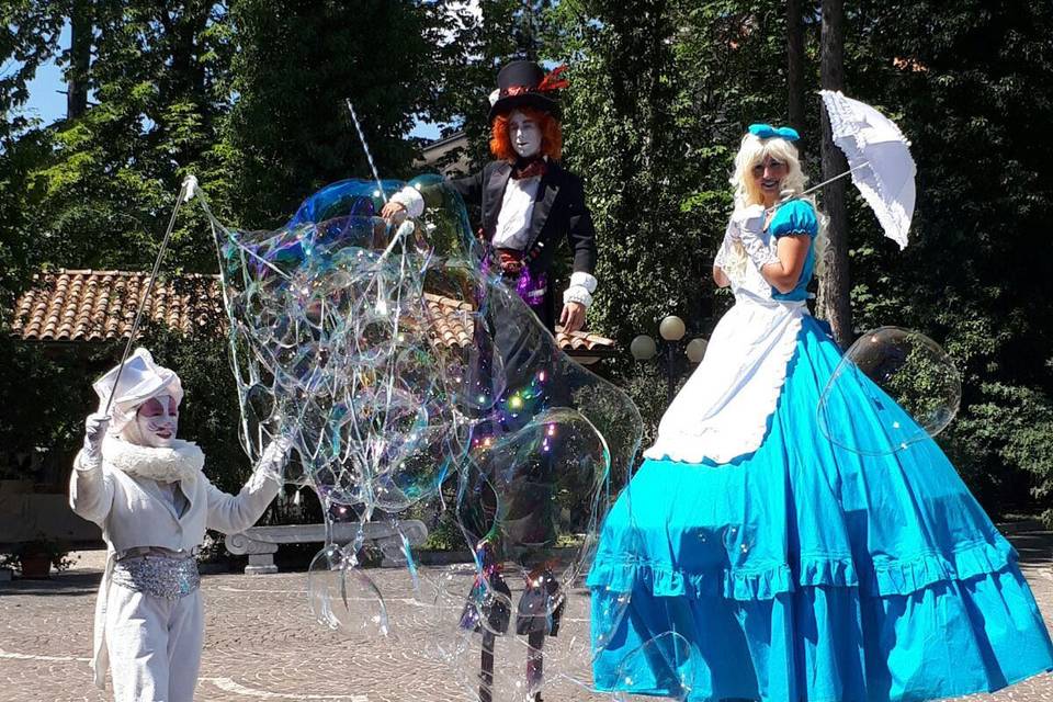 Trampoli Alice in Wonderland