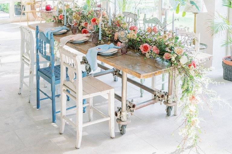 Un tavolo fiorito