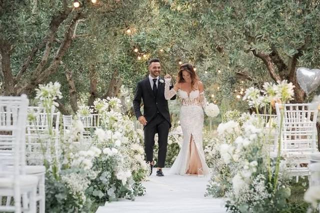 Cerimonia tra gli ulivi