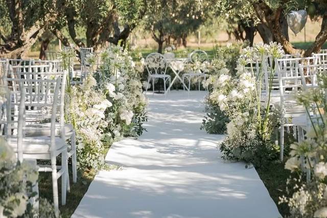 Cerimonia tra gli ulivi