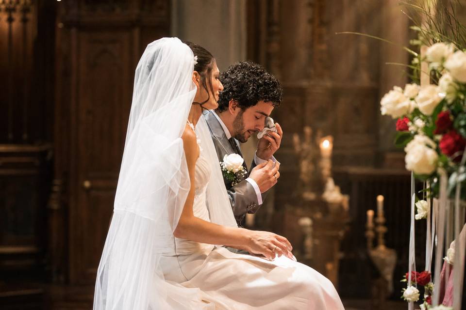Emozione in chiesa