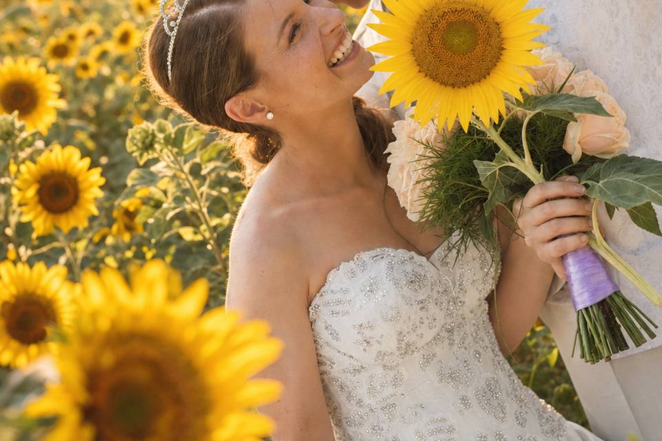 Foto post cerimonia - girasoli