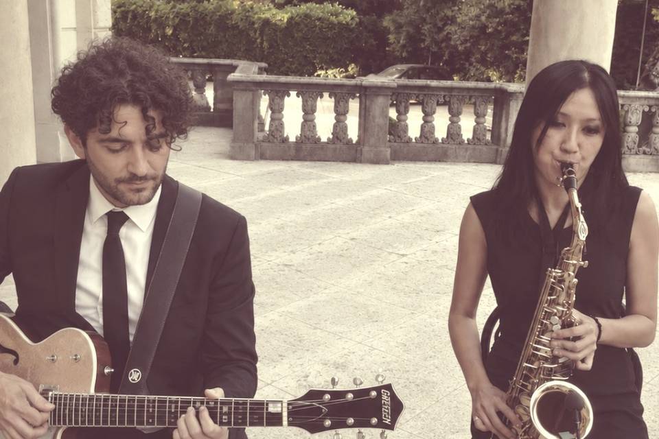Sax e chitarra - Villa Erba