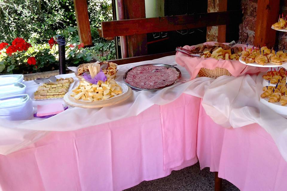 Buffet per l'aperitivo