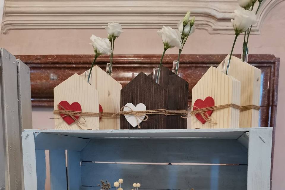 Casette legno porta fiori