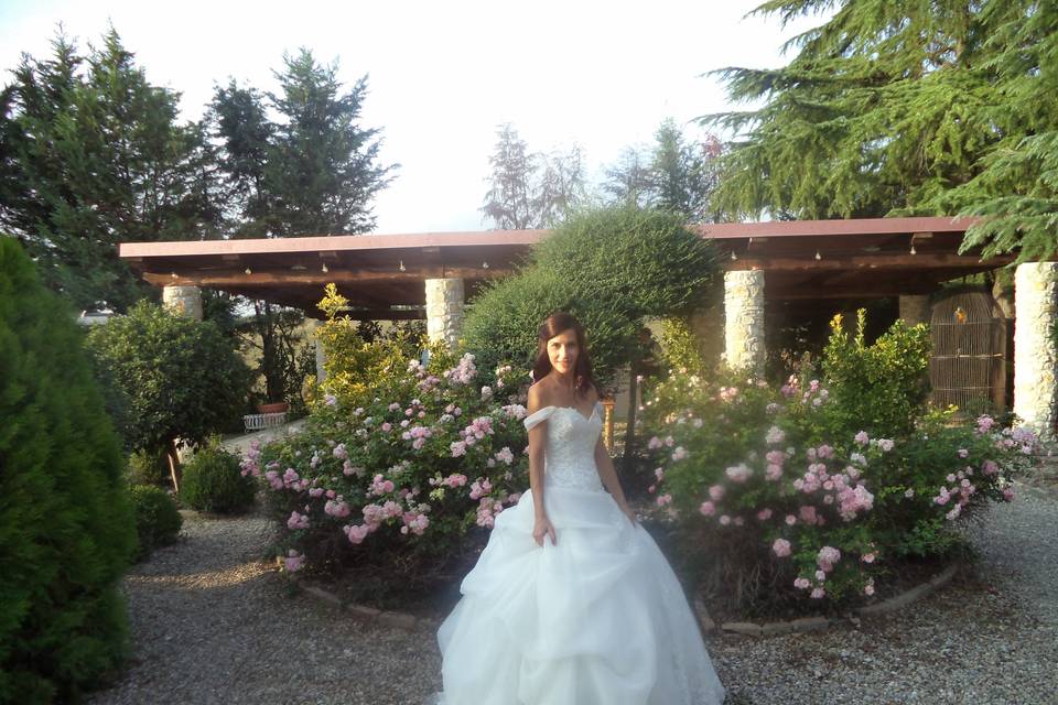 Sposa e rose