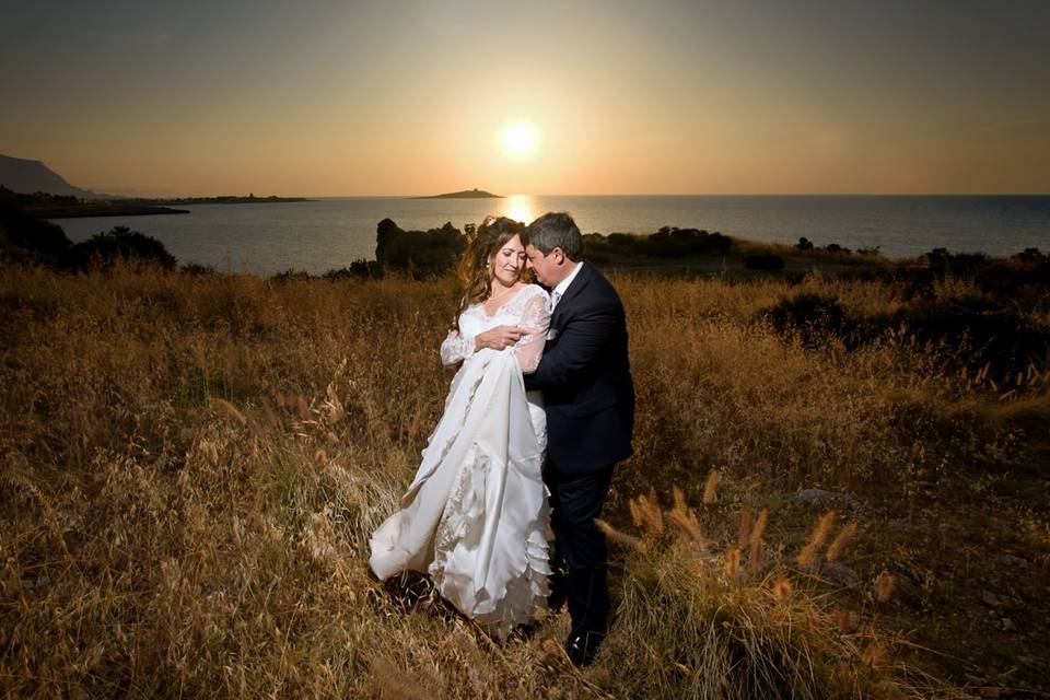 Sposi al tramonto