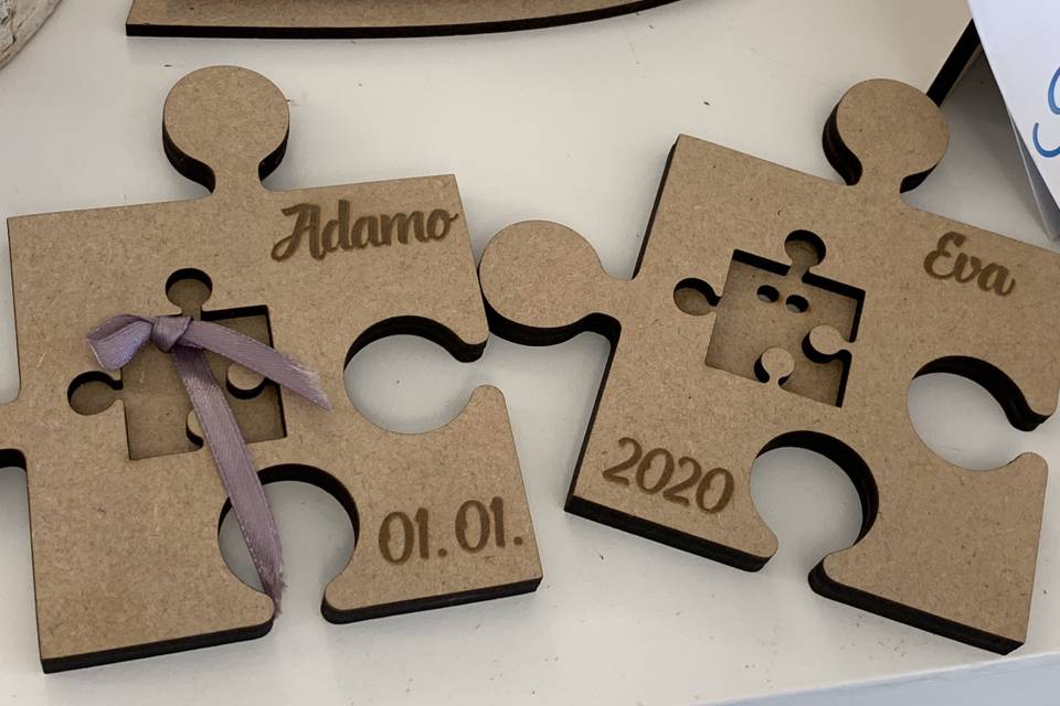 Cake topper in Legno personalizzabile con il nome degli sposi – Idea's  Cottage