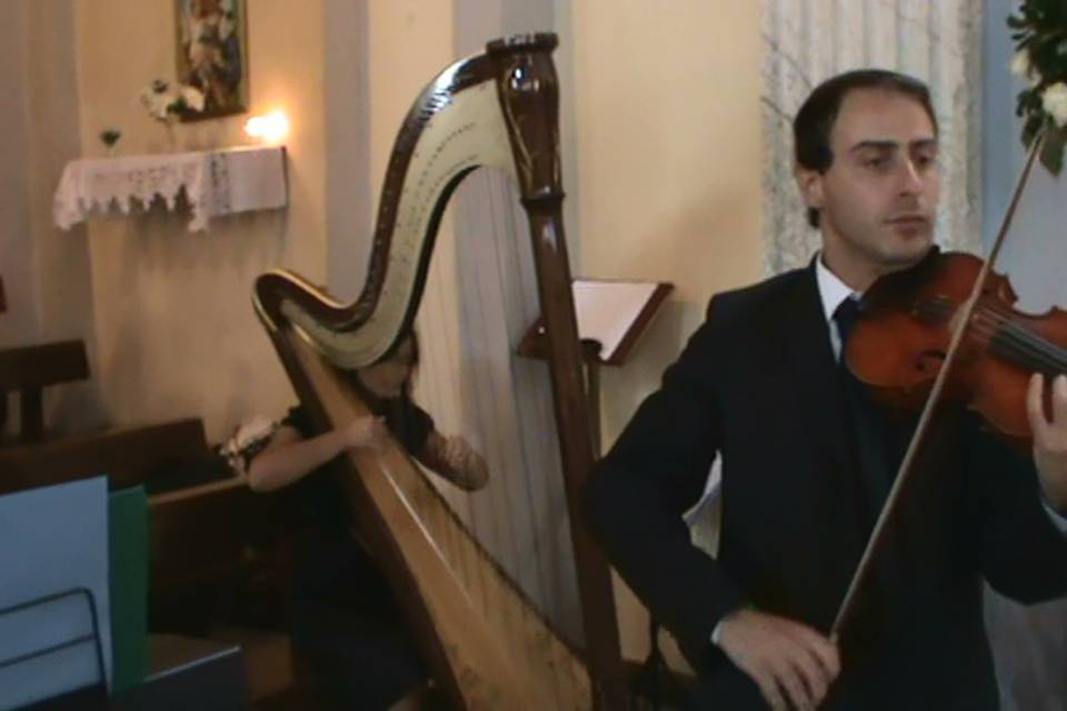 Arpa e violino