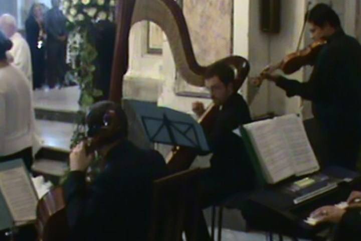 Arpa,Violino, Violoncello e Voce