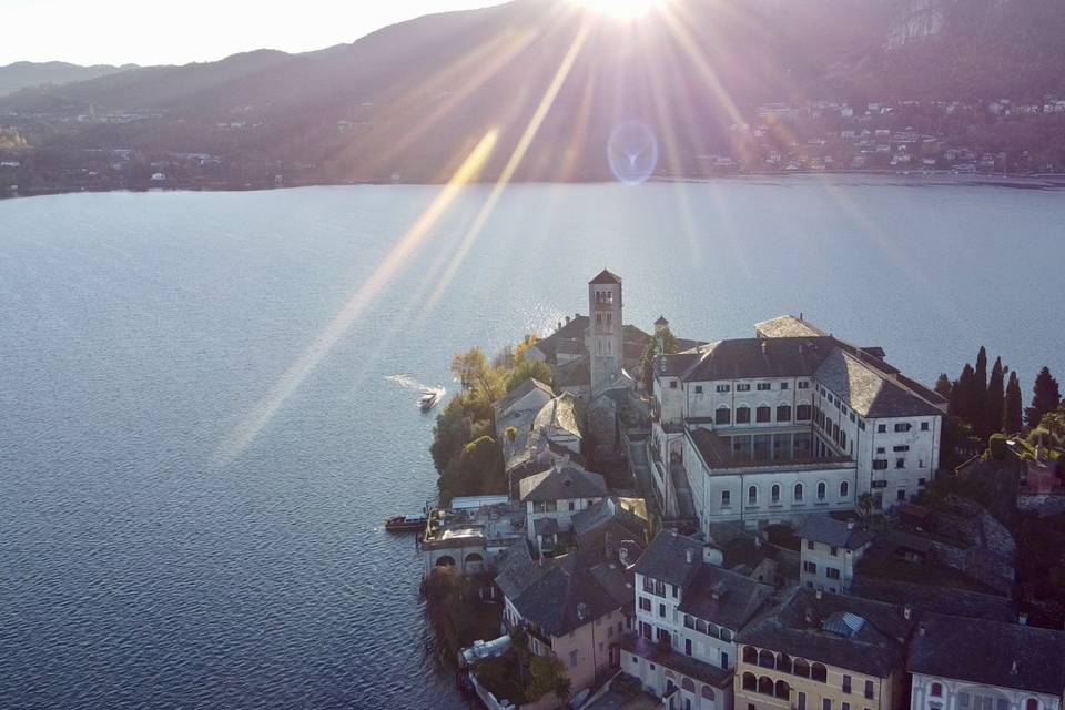 Sunset on San Giulio Island