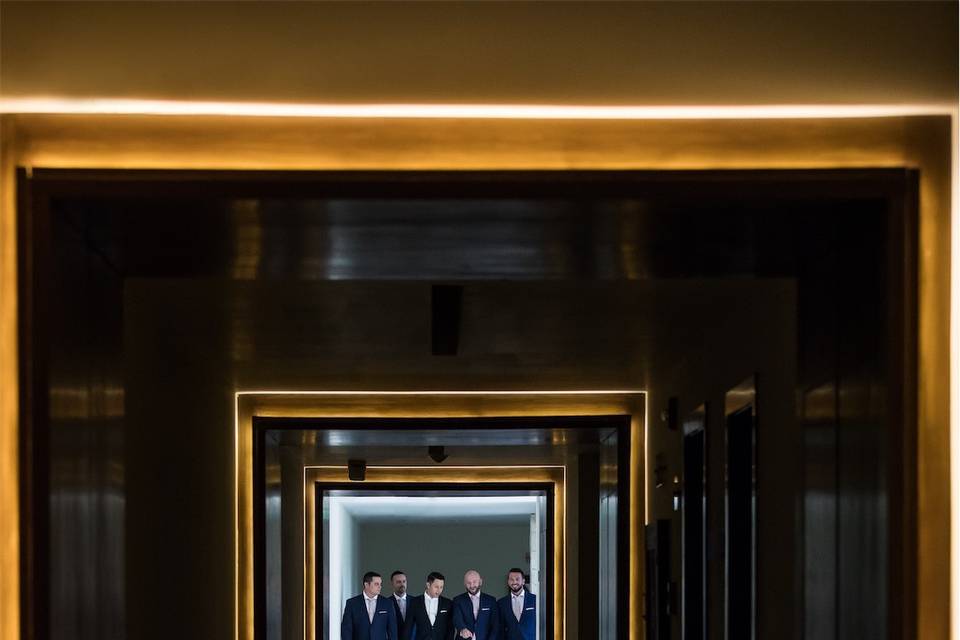 Groom and groomsmen