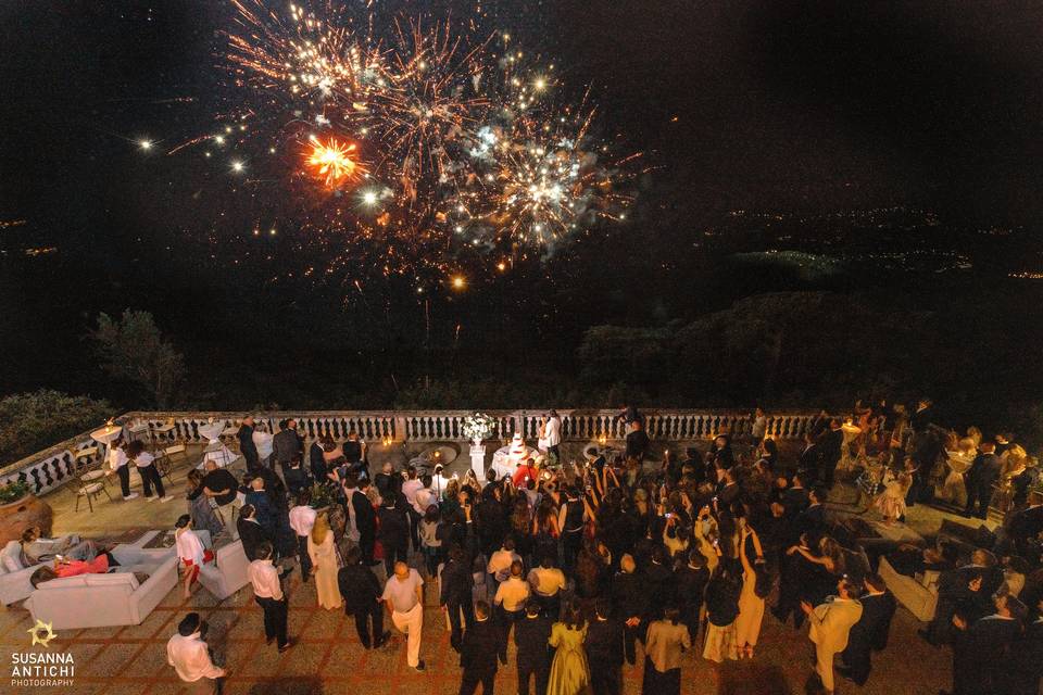 Fireworks at Villa Lecchi