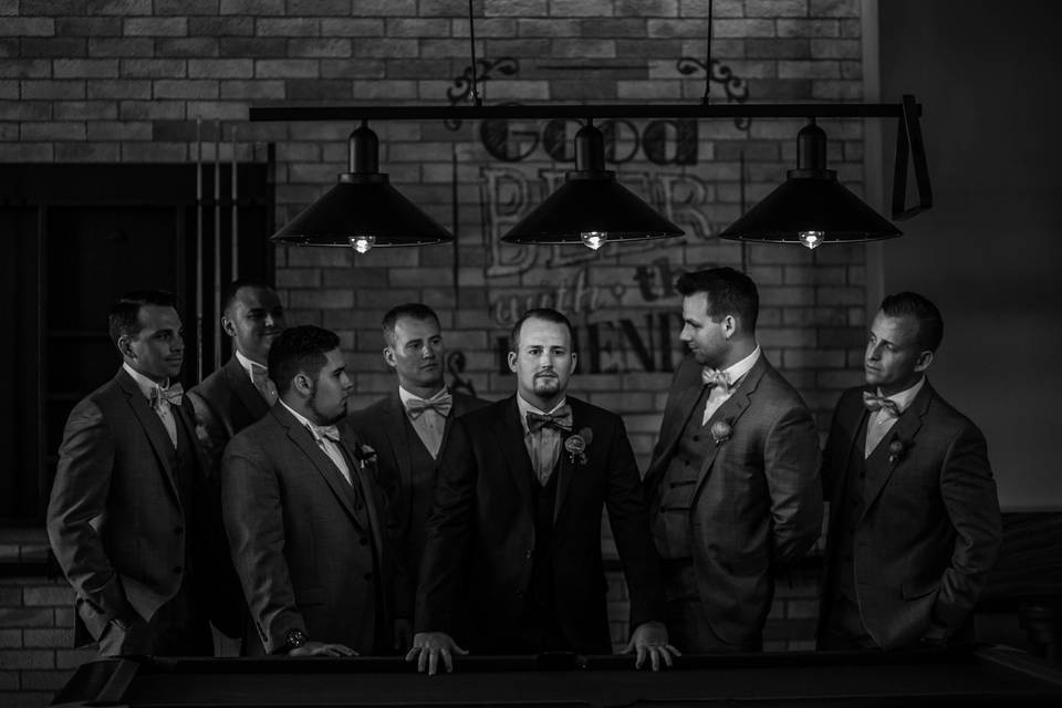 Groom and groomsmen