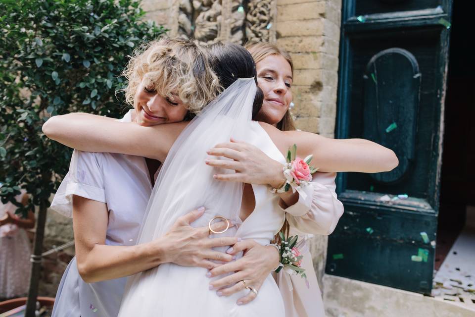 Damigelle e sposa