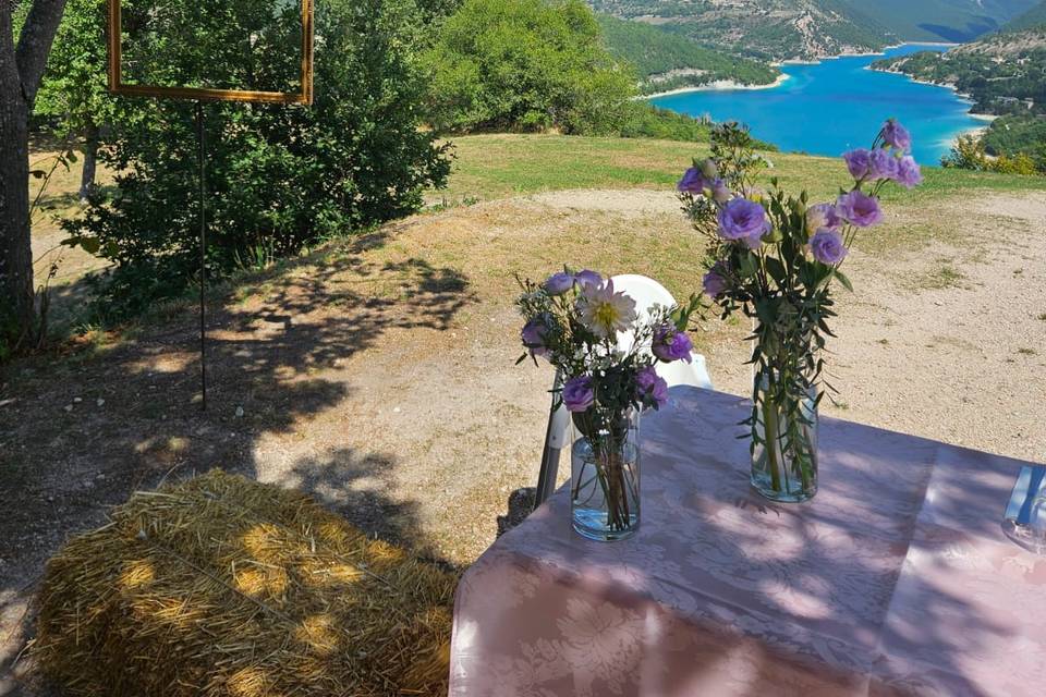Allestimento al aperto Fiastra