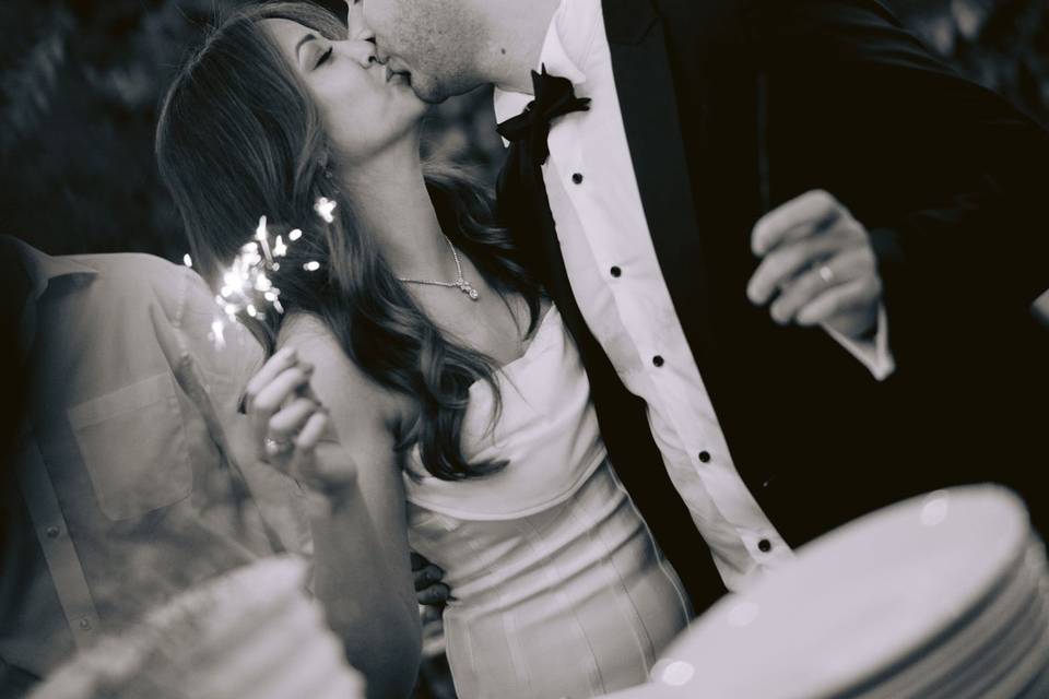 Il primo bacio da sposi
