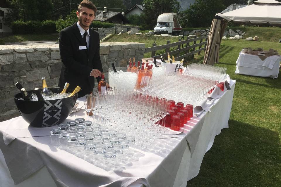 Preparazione aperitivo