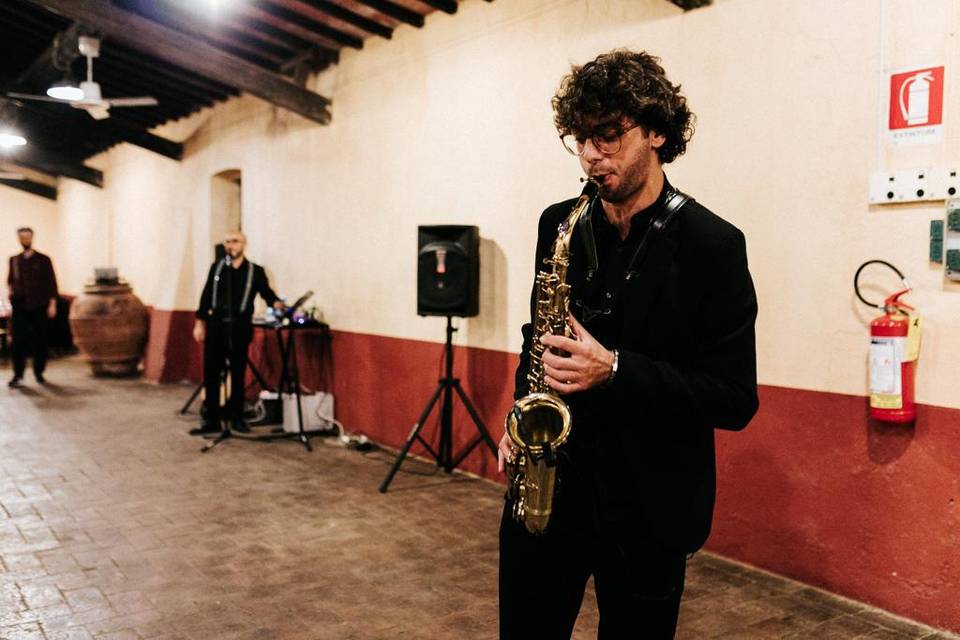 Intrattenimento sax cena