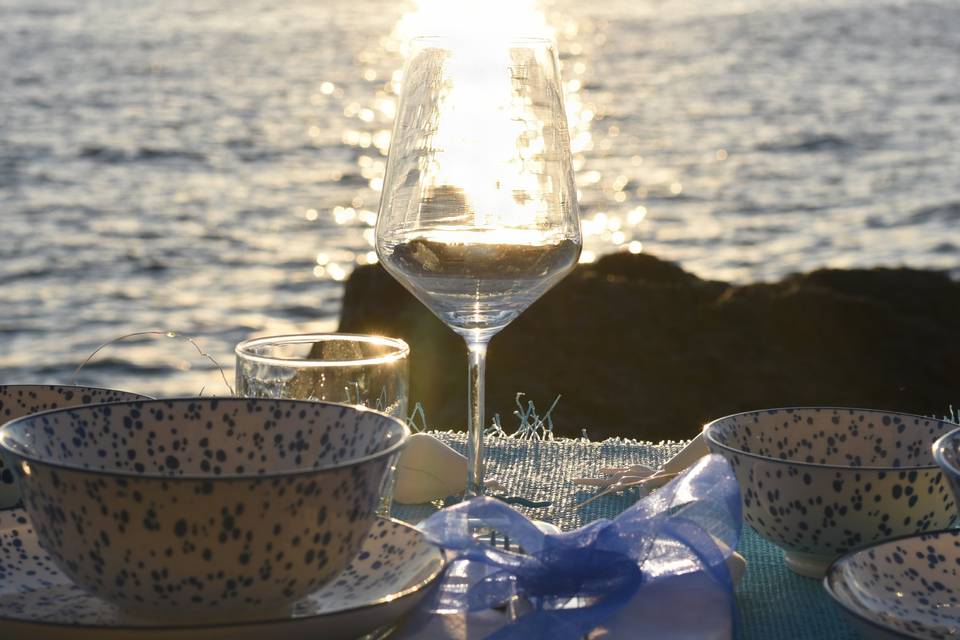 Cena privata al tramonto