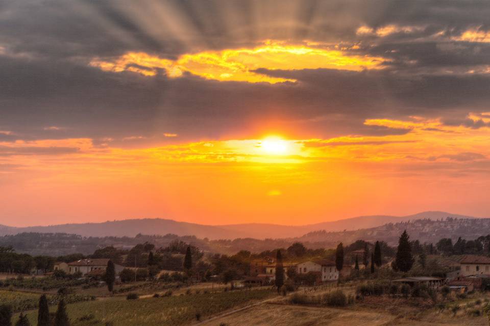 Tramonto visto dal casale