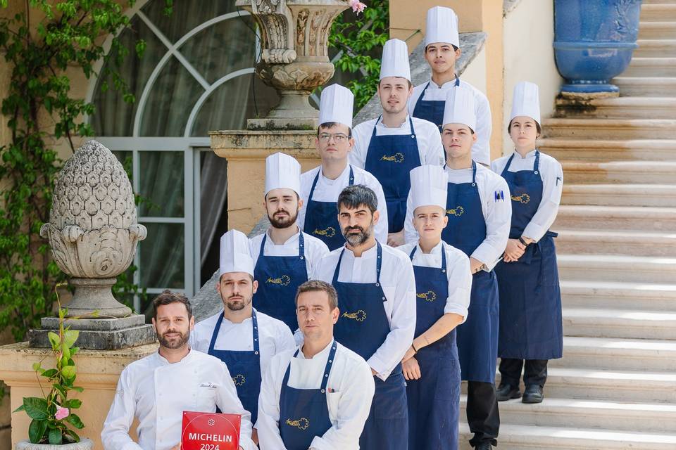 Chef Mattia Bianchi e brigata