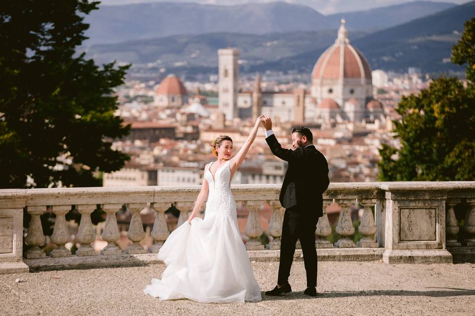 Ritratto sposi a Firenze