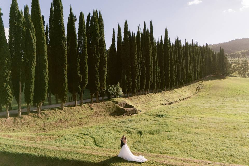 Matrimonio nel chianti