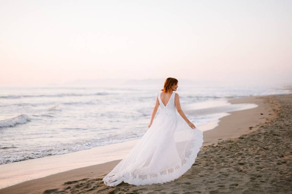 Sposa sulla spiaggia