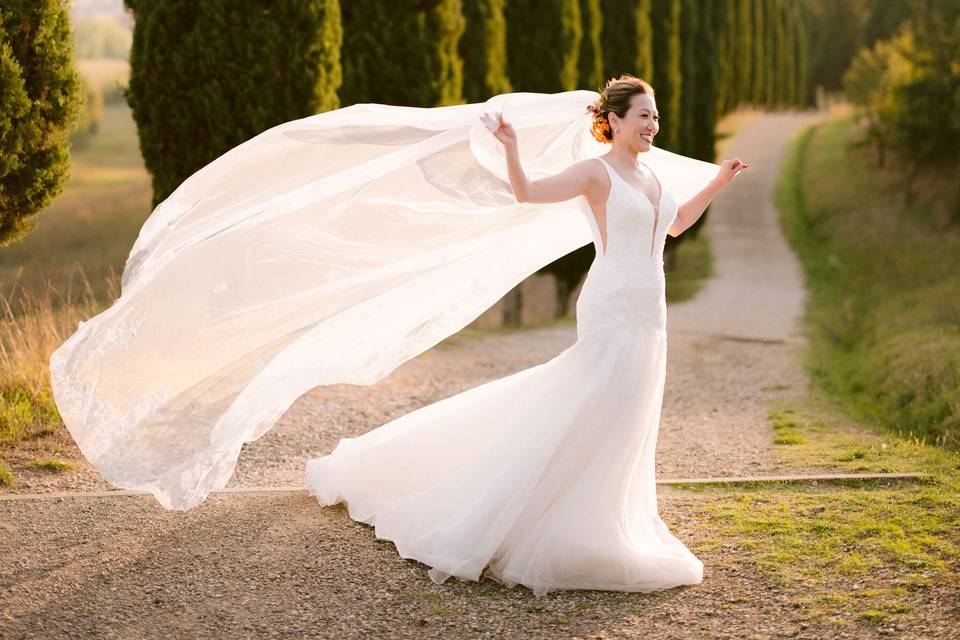 Ritratto Sposa con velo