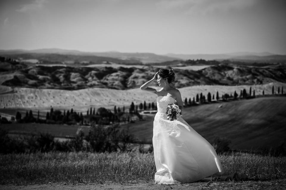 Matrimonio in Val d'Orcia