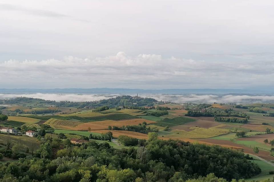 Panorama dal giardino