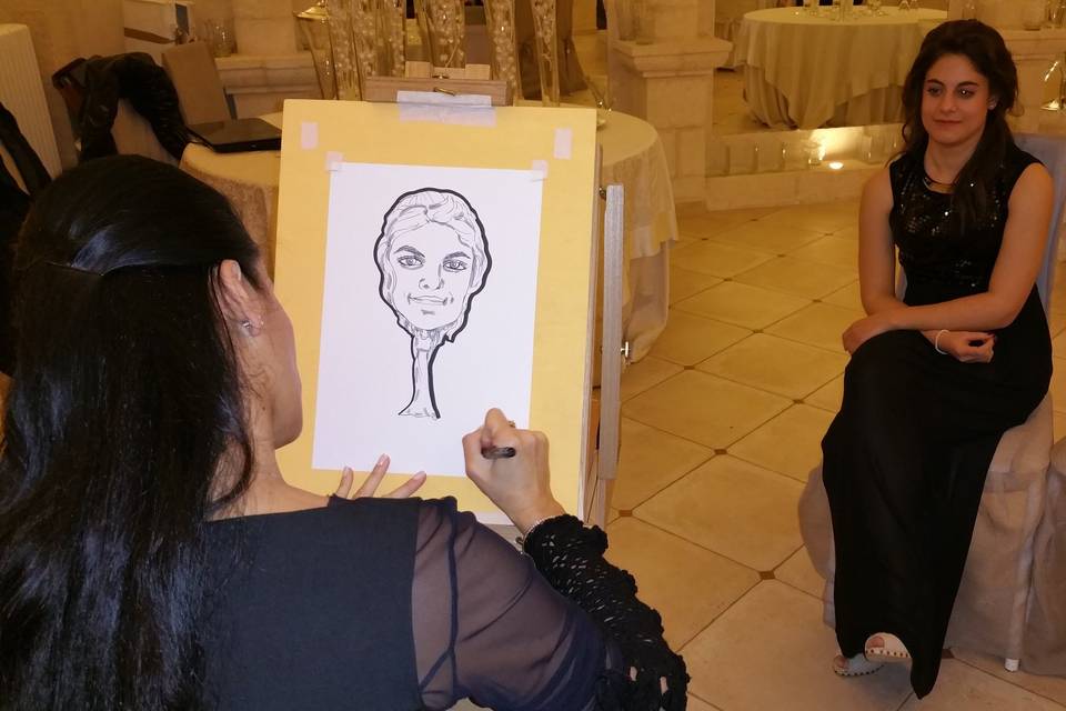 Ritrattista e Caricaturista dal Vivo