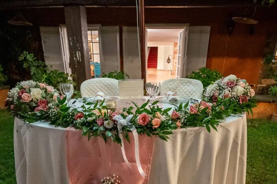 Tavolo sposi elegante