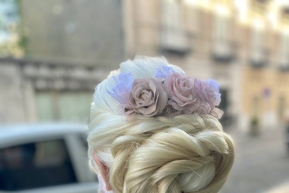 Chignon floreale