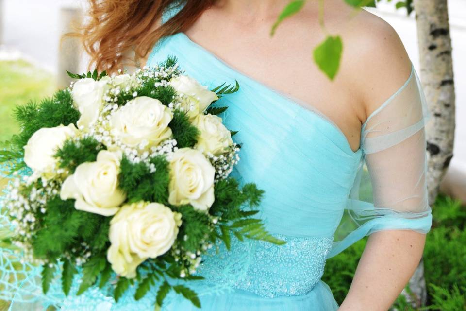 La sposa in azzurro tiffany