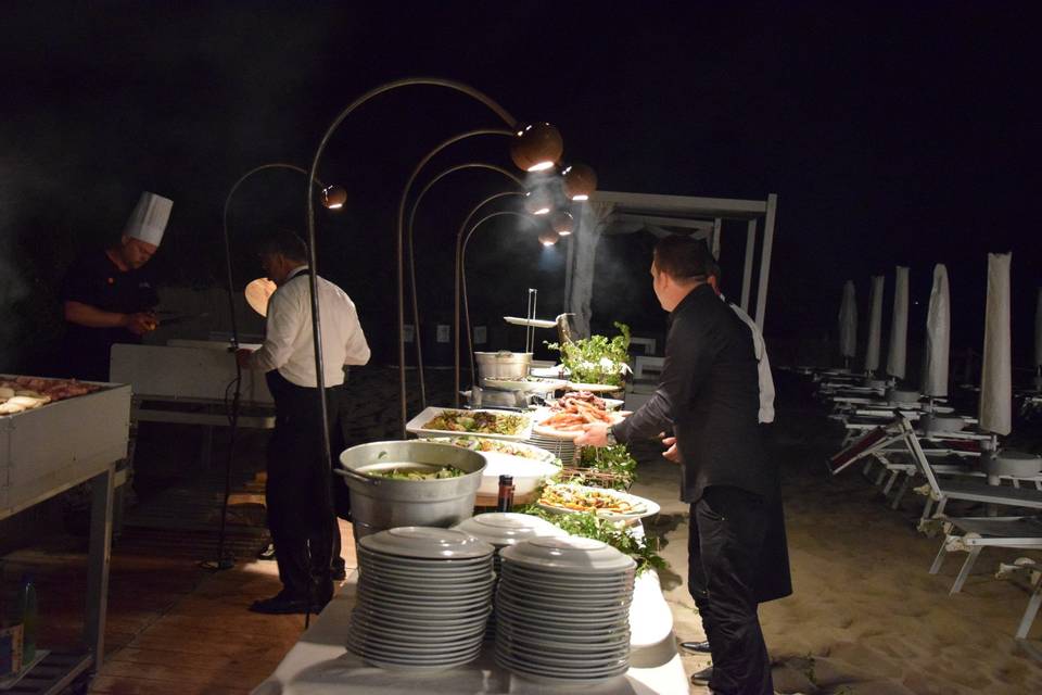 Illuminazione buffet