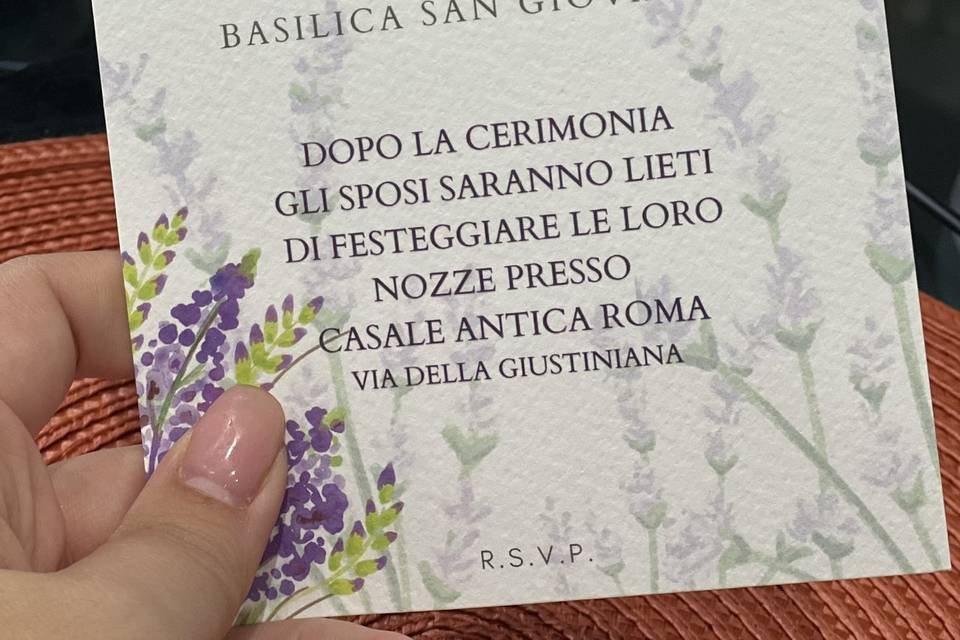 Partecipazione violetta