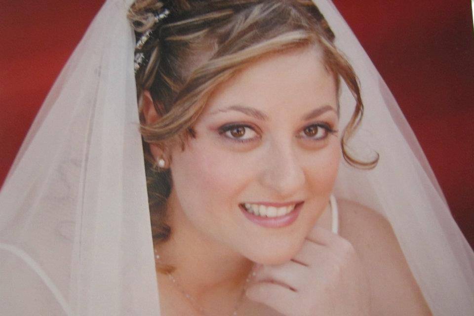 Trucco da sposa rosa