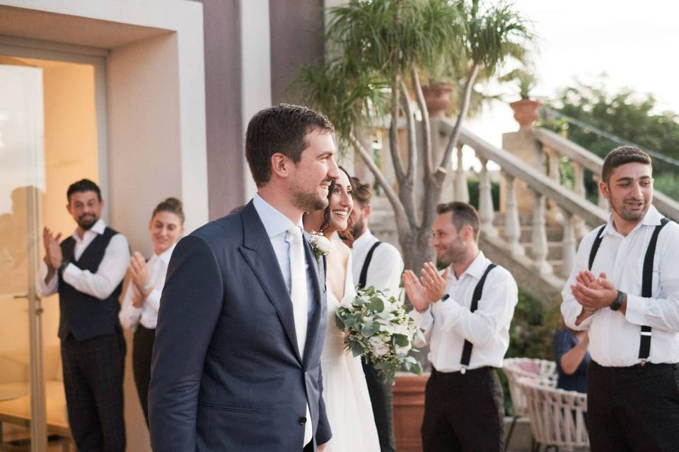 Bride and groom's entrance