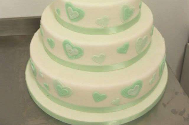 Wedding cake verde menta