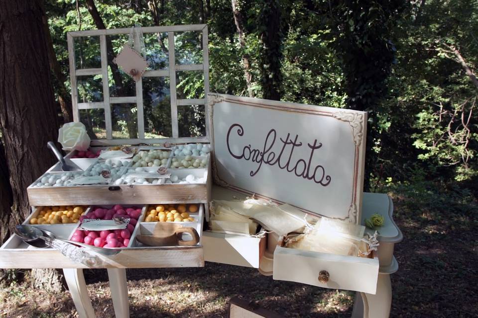 Country chic confettata