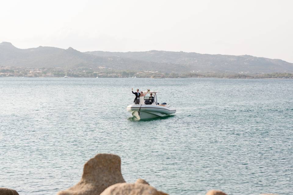 Arrivo Sposi via mare