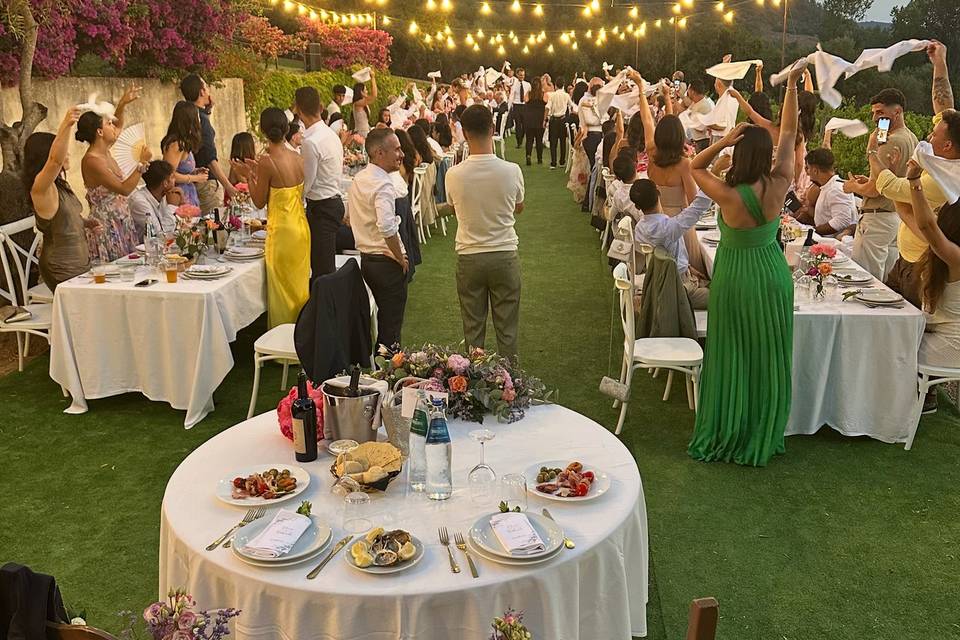cena sotto le stelle