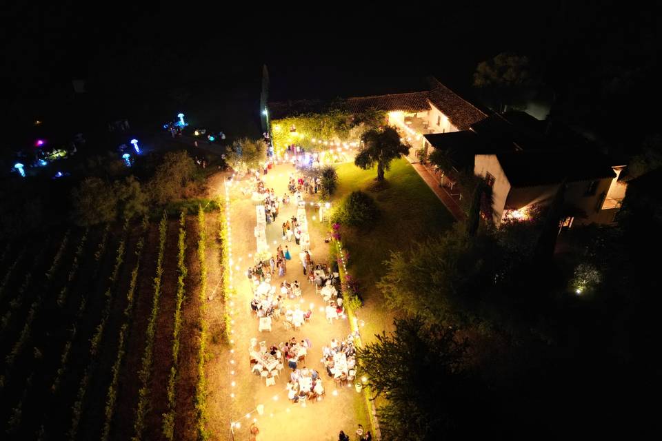 cena sotto le stelle