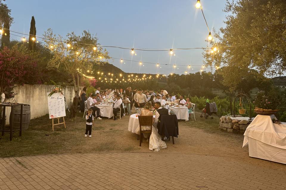 cena sotto le stelle
