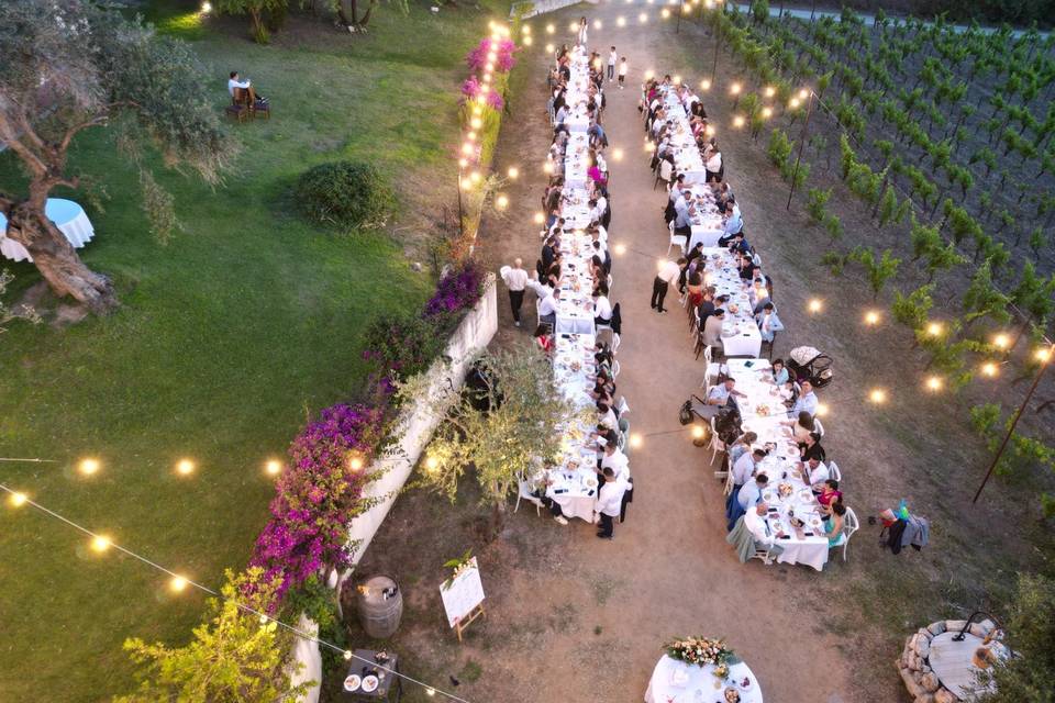 cena sotto le stelle