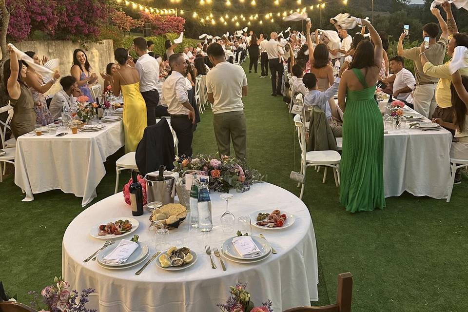 cena sotto le stelle