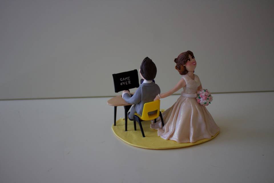 Cake topper matrimonio