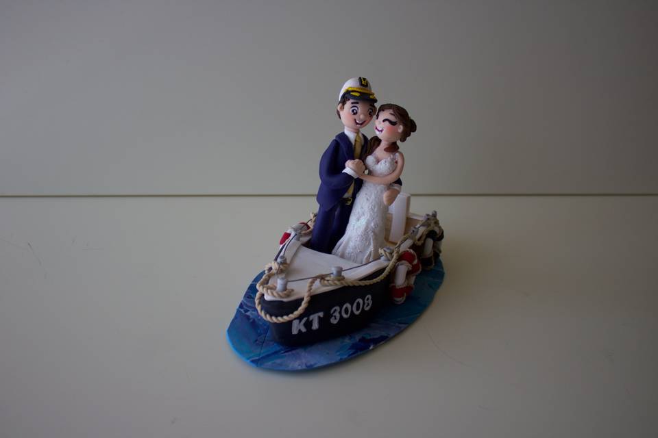 Cake topper matrimonio